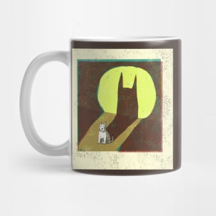 westie shadow Mug